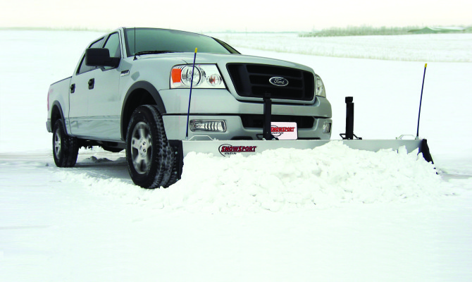 Ford plowing snow