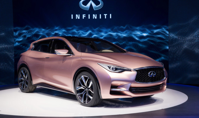 The Infiniti Q30 Concept embodies Infiniti's vision to deliver head-turning design, innovative materials with precise fit and finish and passionate craftsmanship, while provoking a radical shift in the premium compact segment.