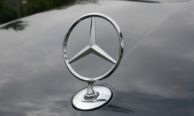 The Mercedes-Benz Logo. Timeless as ever.
